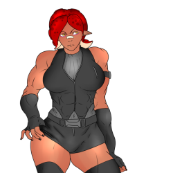 buffmomfox:“Do I really have to wear this tight ass uniform?”@fucksquidsgetmoneyAn AU where Ylva joins Rue’s unit. She is not a fan of the uniform.