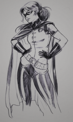 transgirltumbling:  Robin IV Sketch by *Kanish A beautiful Stephanie Brown Robin! 