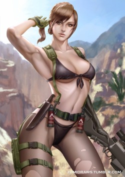 zumidraws:  Quiet from Metal Gear Solid V: The Phantom Pain^^ I drew two versions this time.The NSFW version can be found here: http://zumidraws.tumblr.com/post/129567723189/quiet-from-metal-gear-solid-v-the-phantom-painIf you like my drawings and want