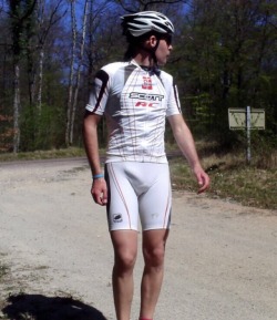 White Cycling Shorts