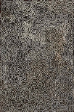 Warlimpirrnga Tjapaltjarri (Australian Aboriginal, b. c. 1958, east of Kiwirrkurra, Western Australia) - Wilkinkarra (Lake Mackay), 2006    Paintings: Acrylics on Belgian Linen