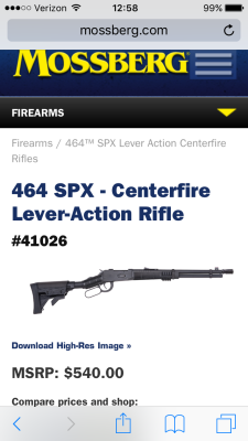 never-let&ndash;it-die:  frosty-the-snowden:  never-let–it-die:  never-let–it-die:  http://www.mossberg.com/product/464-spx-centerfire-lever-action-rifle-41026/  @butformyselfiamgone  I have a 464 but it’s got the standard wood furniture and doesn’t
