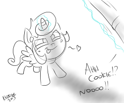 Cookie, now an alicorn, wastes no time using her &ldquo;enhancement&rdquo; spell on Brann.  These OCs can be found here: http://askcookieandbrann.tumblr.com