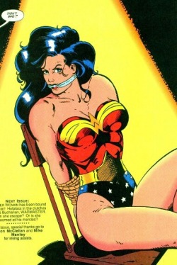 thebboy:  Wonder Woman tied up.