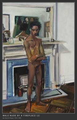 gayillustrations:  Patrick Angus  1953–1992, American realist artist Patrick Angus produced keenly observed and compassionate depictions of the 1980s gay demimonde. His work captures, with sympathy, understanding, and wit, the longing and loneliness