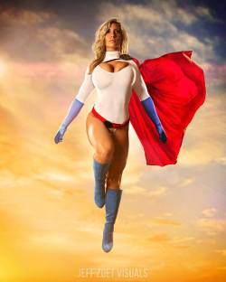 jadedragoncosplay:  Power Girl Cosplay Here’s a reason to be a fan of Jeff Zoet Visuals&rsquo;s work! This is his latest shoot featuring the stunning fitness model Alyssa Loughran as Power Girl.  