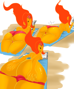 ninsegado91: jeezerartnsfw:  Was practicing with some new perspective views, have some Thicc FP! Why is she on a beach? IDK?   Dat FP 
