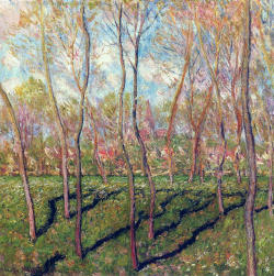 artist-monet:  Trees in Winter, View of Bennecourt, Claude Monet