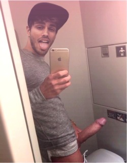 uncensoredpleasure:  When your boyfriend’s ex comes to town, he always makes sure to text him as soon as he boards his flight. Your boyfriend is usually swallowing his first load in the airport bathroom as soon as he picks him up.