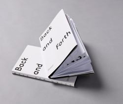 thedsgnblog:  Back and Forth book design by C100“Art Direction