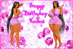 This is a Gift for  I love her OC Kalini. Today is Kalini BirthdayHappy Birthday KaliniThis time I gave her a sexy Dress and she looks absolutely amazing in itI need to do a pic with her and Lola togetherEnjoy
