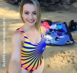 Thank you to our awesome member who sent this unreal #swimsuit! I love it and finally got to shoot in it on Saturday! #sunnyday #join #swimsuitmodel #swimsuitheaven #alexisforrester #reebok #photoshoot #video #videoshoot #blondehair #blondemodel