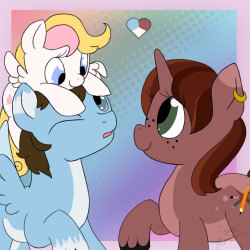 ask-inkieheart:  askkaylatheunicorn:  David: Huh!? Kayla: *giggles* Inkie: Hello! (Mod: Dunno why but I decided to ink and color the sketch Inkie drew for me! Came out pretty well huh?)  Hey hey, why you guys so tall~? ♪ ((It came out really nice!))