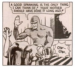 historyofbdsm:  damsellover:  I love these superhero spanking comics.  July 1938.  Featuring the Phantom 