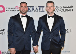 queen-screen:     Russell Tovey &amp; partner Steve Brockman (aka Ryan Stack for Randy Blue) A Perfect Match     *  http://www.dailymail.co.uk/tvshowbiz/article-5422803/Russell-Tovey-fianc-Steve-Brockman-starred-adult-movie.html   More of Russell:  *