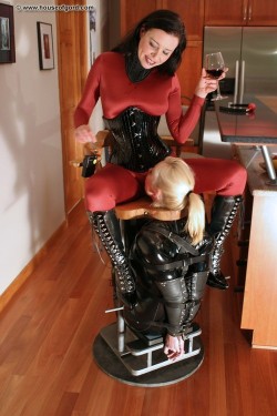 Zephyrbaron:  Learning To Use Her Mouth To Satisfy Others Who Sit In Her Chair. Bound