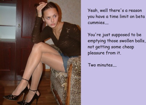 smallonedenied:  Love this! So true! If my wife lets me cum, I always have to do it quickly. If it takes me too long, then I get denied. She says a little dick cuckold like me cums for her amusement, not my pleasure. My pleasure is to come from eating