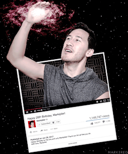 markired:  will keep this short and sweet, but happy birthday to the one and only @markiplier! thank you for all that you do. and never stop changing our lives for the better. ps, keep on grabbing galaxies, space boy! ❤️