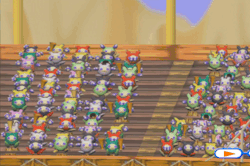 klonoa-at-blog:  In Family Stadium 2003 (Japan only) for the Nintendo Gamecube, the crowd of Klonoa Stadium is made up of Moos!And the crowd goes wild!