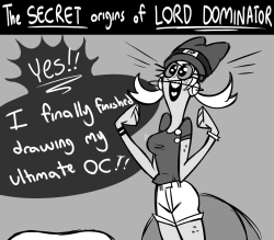 tooneyd:  The SUPER SECRET origins of Lord Dominator  judging by how self aware the show is, I wouldnt be surprised I’m gonna miss the crap out of it, may you land on your feet @crackmccraigen   aww DX&gt;