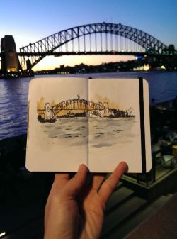 asylum-art:  Me, My Sketchbook And Traveling