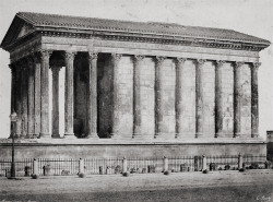joeinct:Maison Carreé à Nîmes, Photo by Édouard-Denis Baldus, 1851