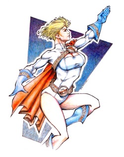 kalelsonofkrypton:  Power Girl by Eric Muller. 