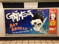 ggr00ves:  Grimes- Art Angels Photo from the London underground. Art Angels awarded ‘2015 Album of the year’ by NME magazine. 