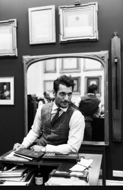 allaboutgandy:  David Gandy ll Styled by Henry Poole Co. on Saville Row Photo by Andy Barnham  i wonder if he needs an assistant&hellip;*cough*