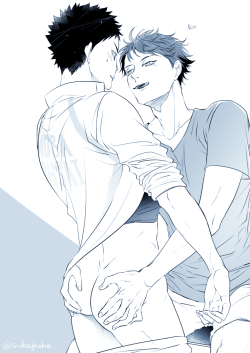 snakeyhoho:Iwa-chan’s buns of steel are right up there with milkbread for Oikawa.