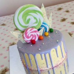 jayceesweets:Giant lollipop 😍 a Katherine inspired cake. Keeping it simple. #dessert #sweet #instacake #cakestagram #homemade #sydney #cakeartist #cakedecorating #thebakefeed #cakegram #eat #food #birthday #yummy #sweettooth #cake #baking #cream #vanilla