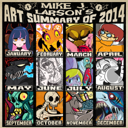 Made this to sum up what I did artistically this year. Hope the next one will keep the creative juices flowing! ^_^