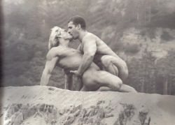 manxotica:  Love strong and proud.Bodybuilder couple Rod Jackson and Bob Paris–just two of the pioneers on our path…