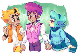 kingkimochi:  HEY GANG LETS NOt split up and all hold hands together