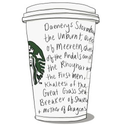 If you love #starbucks #coffee and you are a #gameofthrones fanatic, you&rsquo;ll understand this!!!   Happy Monday to all!!!