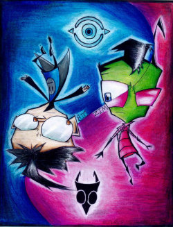 karamatsucc:  every day i live knowing that there is a man on this earth with invader zim fan art i drew when i was 14 tattooed above his nipple  