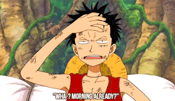 usoqq:  Favourite One Piece scenes → Luffy imitating Zoro and Sanji 