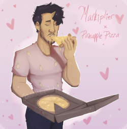 caustic-synishade:  i will not rest until markiplier and pineapple pizza are brought together  tonight?