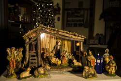 Thefrogman:  It’s Possible I May Have Added Some Things To My Mom’s Nativity