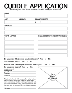 tylerandhislife:  I’m so lonely. :l  I&rsquo;m loving this an application form to find someone to cuddle :) Hmmm if you actually received one of these would you accept? Certainly a unique way to meet someone new that&rsquo;s for sure :).