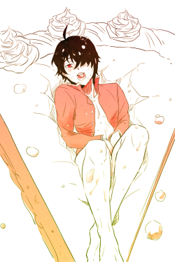 this-puppy-flies-too:  old araragi koyomi quickie. i think i was practicing pen….
