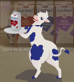 https://www.youtube.com/watch?v=qvW-lAFmZ7cI took a wack at the Cute cow mascot from the Lactaid ad.Fun Fact: Bought several cartons recently&hellip;for reasons.