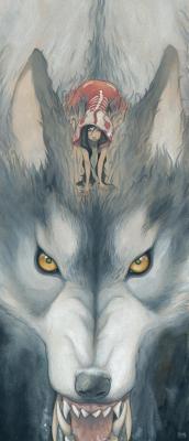 Xombiedirge:  Ode To A Mountain Dog By Patrick Awa 9.25” X 21” Watercolor On