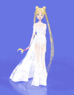 eastwoodwong:  Sailor Moon aka Princess Serenity in Elie Saab Spring 2014 Couture. Match made in Heaven. 