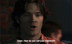 anddflowersinherhair:   “Dean. How do you