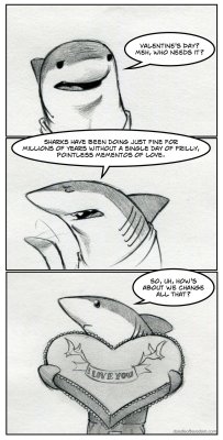 fuckyeahsharks:  A Land Shark Valentine by