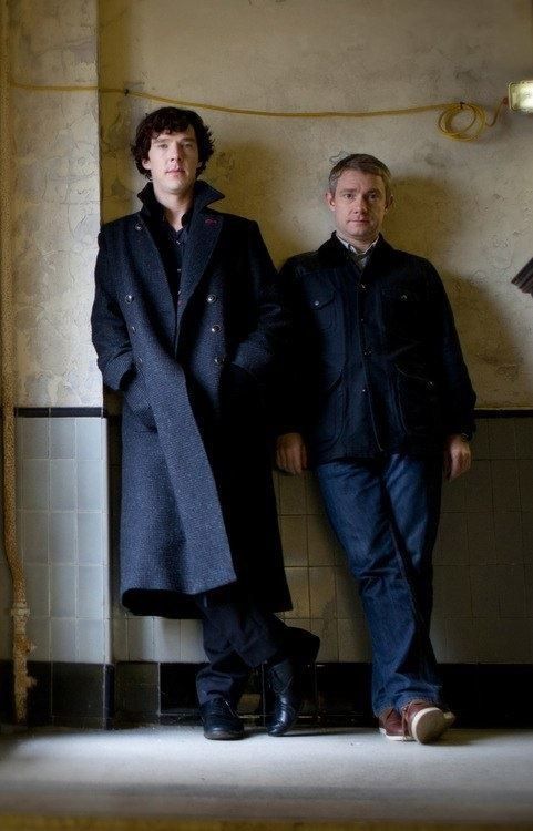  BBC Sherlock promo photos - John & Sherlock S2 photoshoot at Battersea power station -  Updated: found larger sizes of all pictures. Got the first picture in SHQ here: (5359x3573) Other Sherlock Picture Collections: John/Sherlock in front of 221b