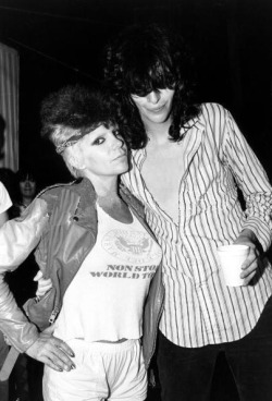 Rocknrollhighskool:  Wendy O Williams Of The Plasmatics And Joey Ramone Of Er The