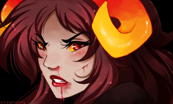 princessharumi:  I bleed it out… I’ve opened up these scars… I’ll make you face this…! I’ve pulled myself so far… I’ll make you face this now…!! - - -  This started out as just some facial expression practice and it quickly turned