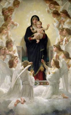 artmastered:  William-Adolphe Bouguereau, The Virgin with Angels, 1900